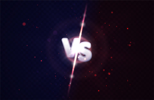 带有光线的聚光灯对比图片下载