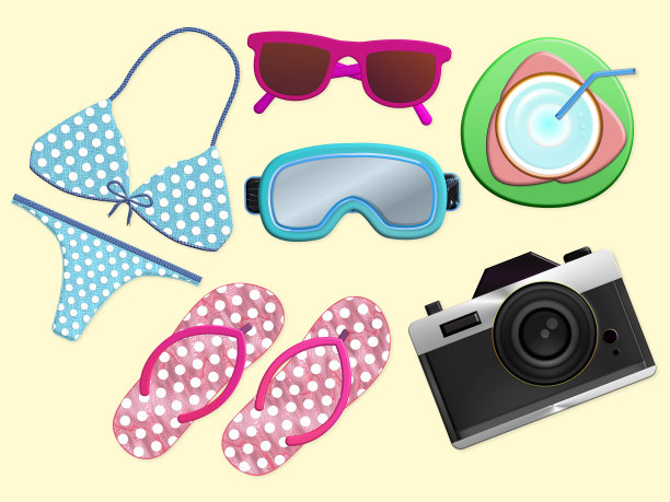 节日物品图标。图片下载