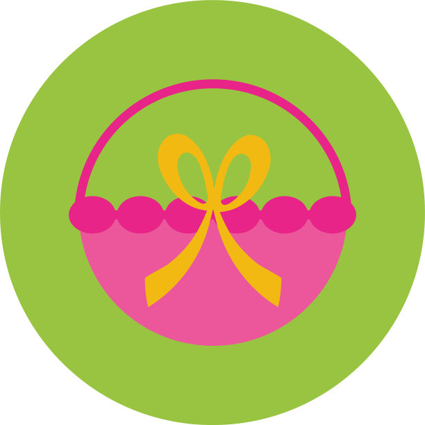 篮子秸秆块和平面风格的图标图片下载