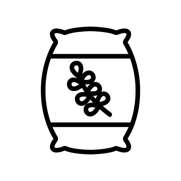 百里香味道袋图标矢量大纲插图图片下载