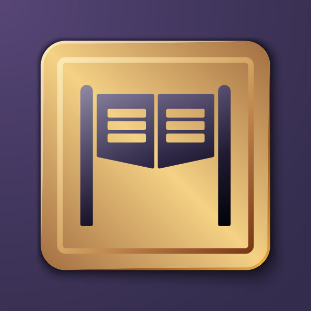 紫色老西部摆动沙龙门图标图片下载