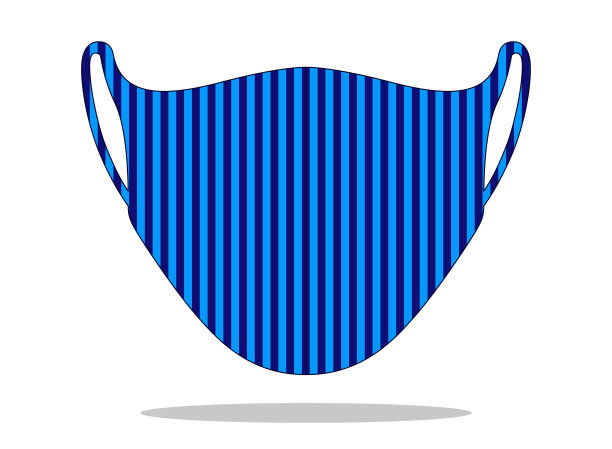 条纹防尘口罩织物矢量图片下载