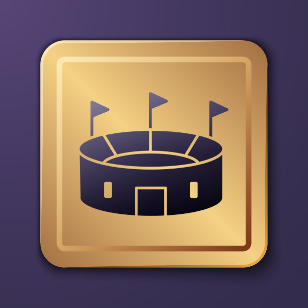 紫色曲棍球体育场图标孤立在紫色图片下载