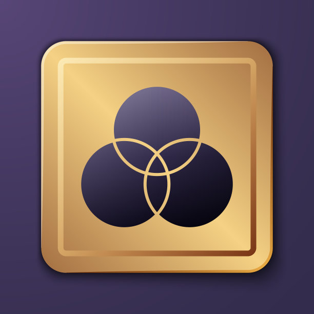 紫色RGB和cmyk颜色混合图标隔离开图片下载