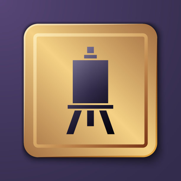 紫色木画架或画板图标图片下载