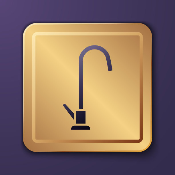 紫色水龙头图标隔离紫色图片下载