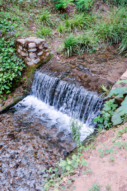 水飞溅的瀑布图片下载