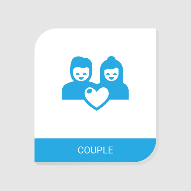 可编辑的情侣图标从情人节图片下载