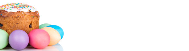 复活节蛋糕和彩蛋图片下载