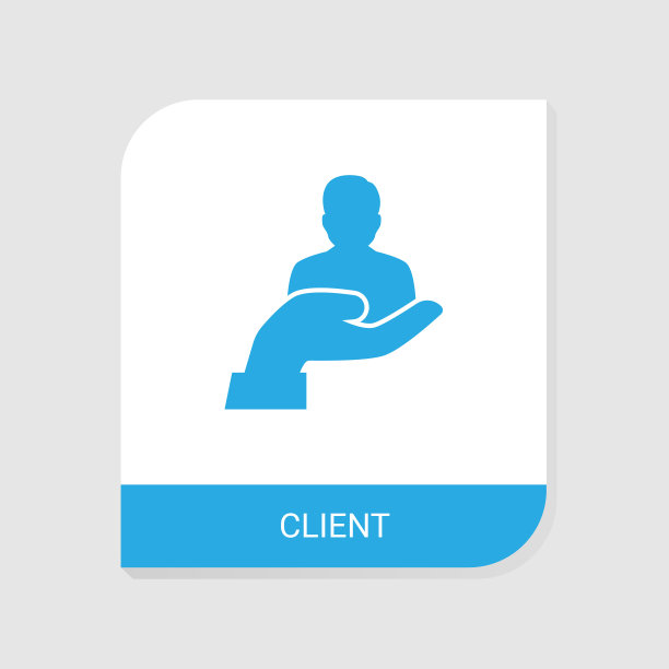 来自业务人员的可编辑的填充客户端图标图片下载