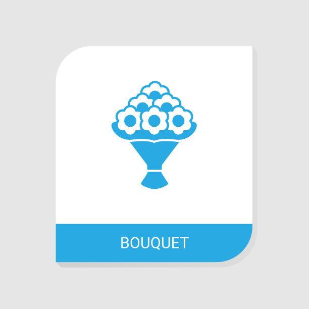 可编辑的花束图标从情人节图片下载