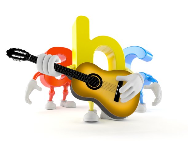 ABC角色弹吉他图片下载