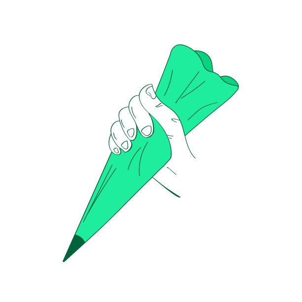 手提式装饰用糖霜袋图片下载