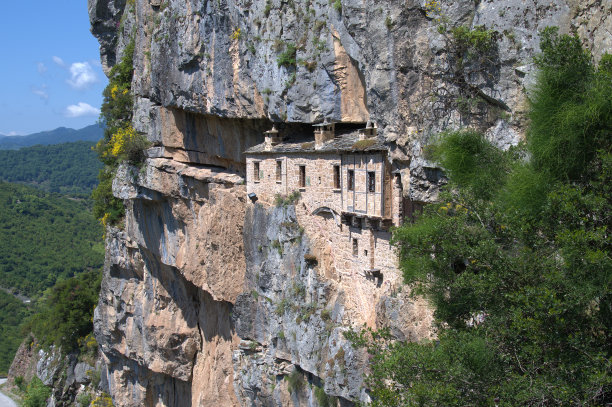 希腊，伊庇鲁斯，修道院 Kipinas图片下载