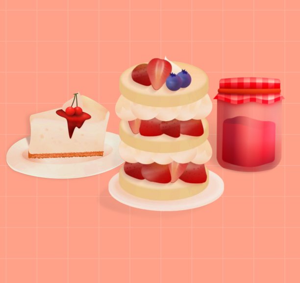 甜点种类图片下载