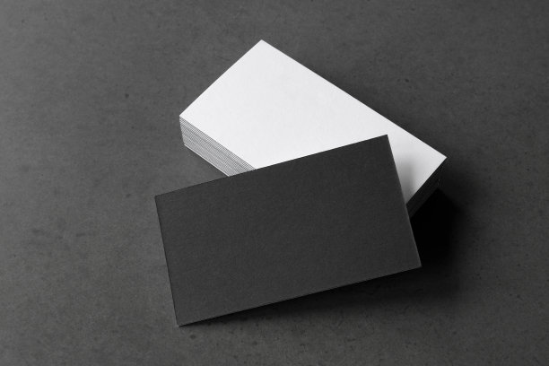 黑色背景的名片图片下载