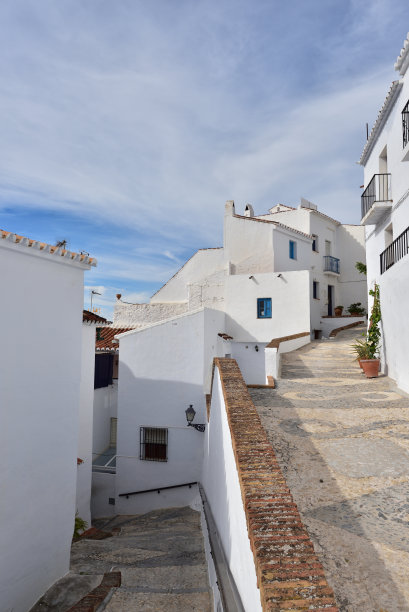 西班牙安达卢西亚的一个白人村庄图片下载