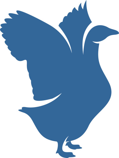 天鹅标志设计模板剪影天鹅标志图片下载