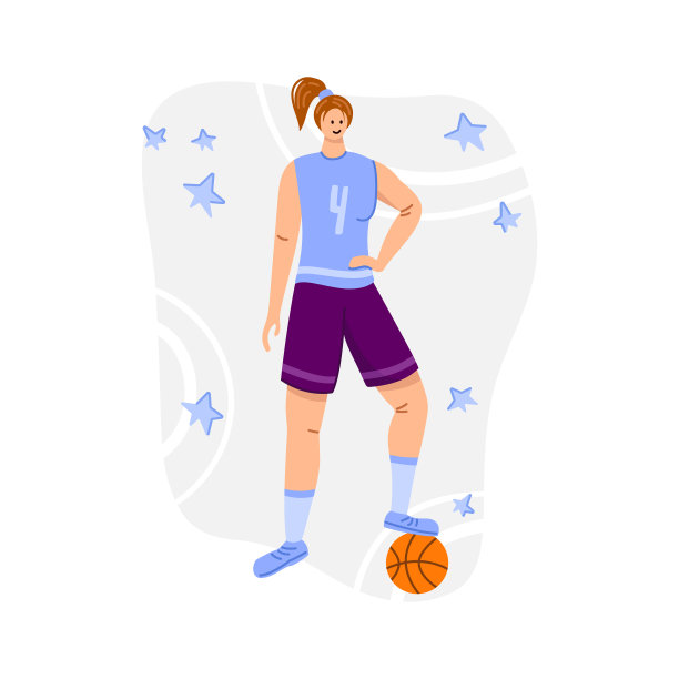 女子篮球运动员运动概念图片下载