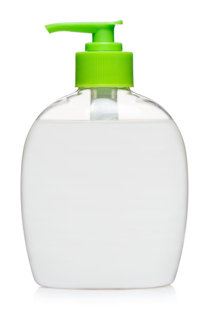 白色塑料瓶上有液体肥皂或凝胶图片下载