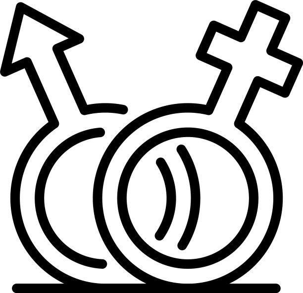 男人标志女人图标轮廓风格图片下载