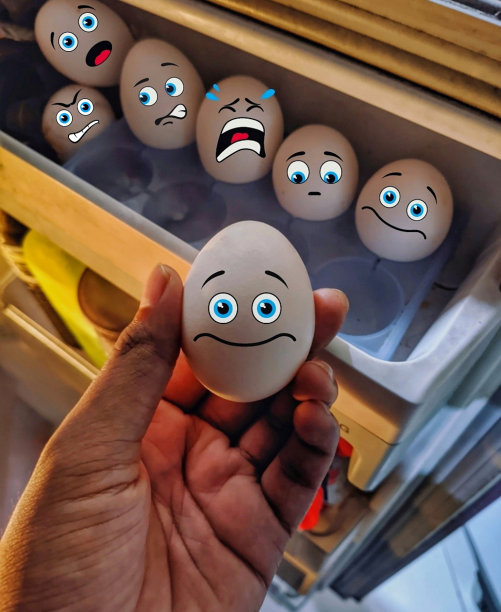 创意蛋面部摄影图片下载