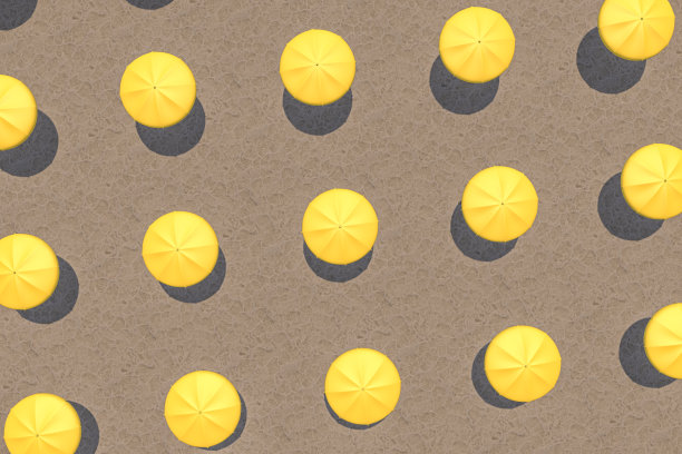 夏季概念的3D渲染。图片下载