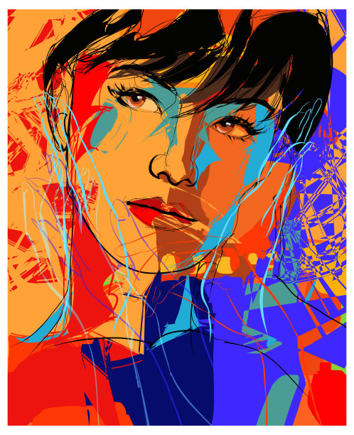 美丽年轻的时尚模特图片下载