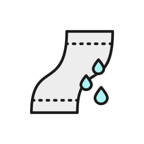防水纸平色线图标图片下载