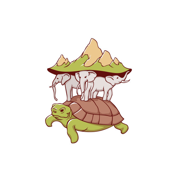 卡通神话地球的描绘图片下载