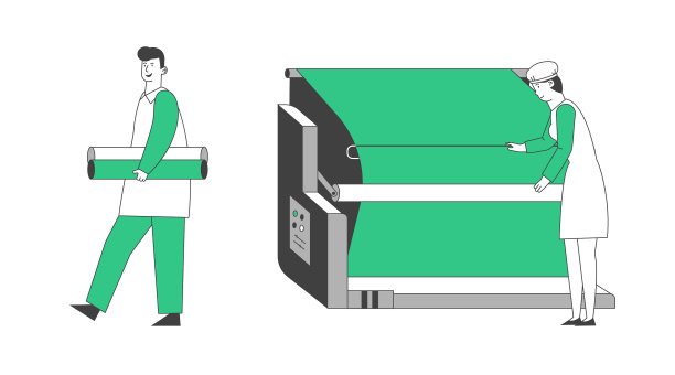 现代化纺织厂生产机械设备图片下载