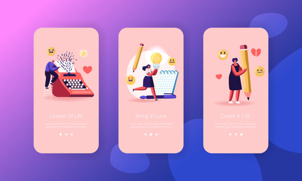 作者在屏幕上创建书的移动应用程序页面图片下载