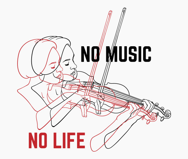 没有音乐就没有手绘的生命图片下载