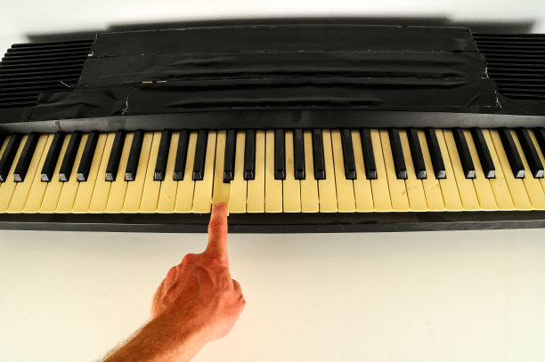 钢琴键的特写图片下载