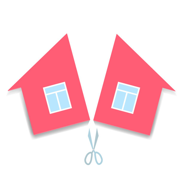 离婚与财产分割的概念图片下载