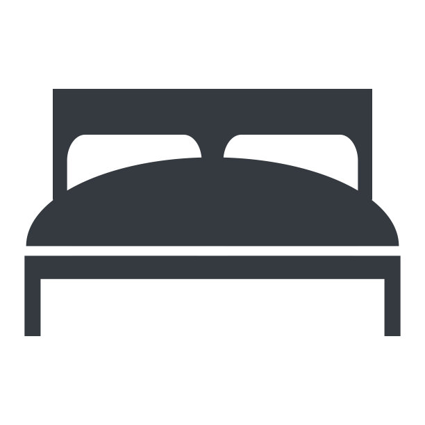 双床矢量图标图片下载