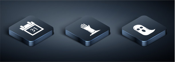 设置等距日历与万圣节日期31图片下载