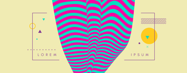 背景与光学错觉。图案可以作为一个模板用于小册子，年度报告，杂志，海报，演示，传单和横幅。3 d矢量插图。图片下载