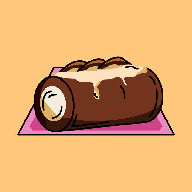 矢量插图各种面包和茶图片下载