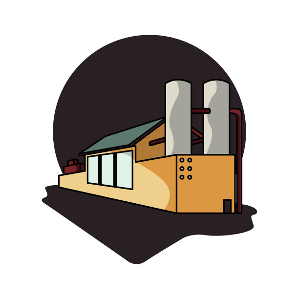 矢量插图工厂产业图片下载