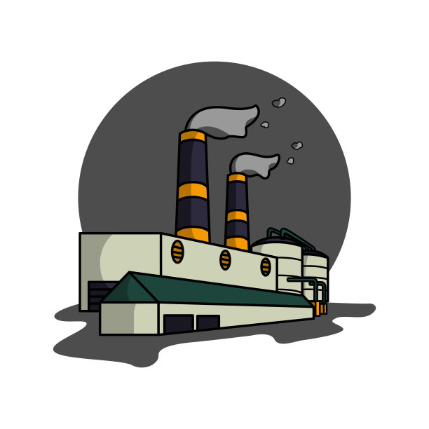 矢量插图工厂产业图片下载