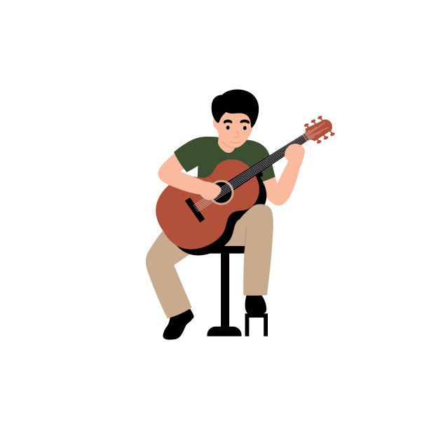 爱好概念，他会弹古典吉他图片下载