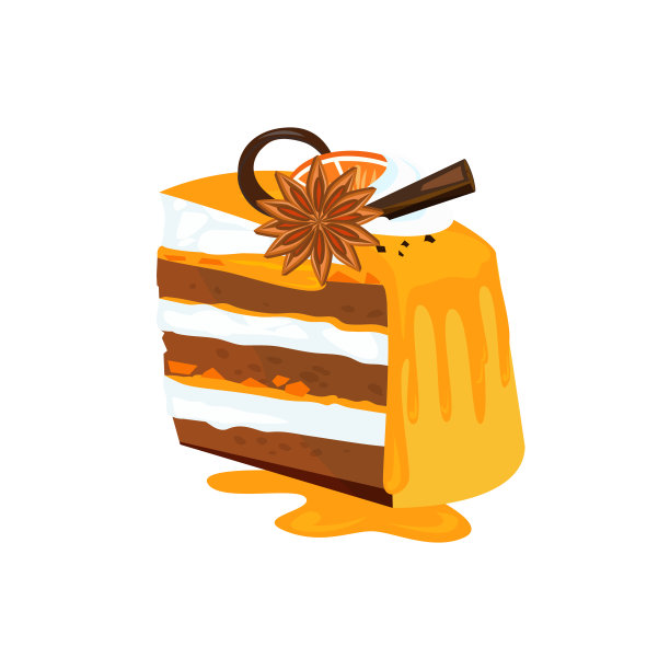 蜂蜜蛋糕插图图片下载