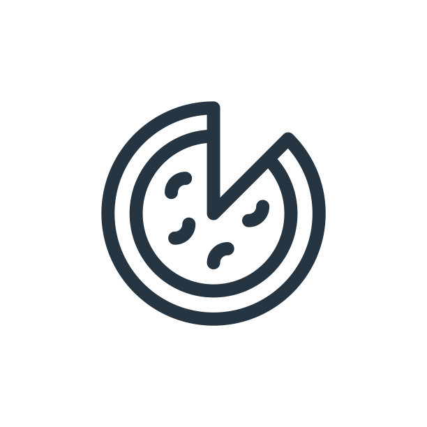 披萨矢量图标。披萨可编辑的中风。披萨线性符号用于web和移动应用程序，标志，印刷媒体。细线说明。矢量孤立轮廓绘制。图片下载