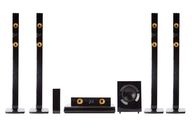 现代杜比数字音响系统的家庭图片下载