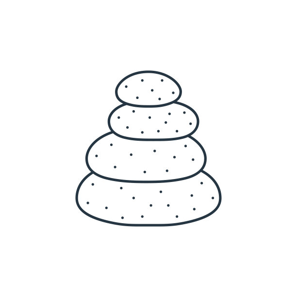 石头矢量图标。石可编辑的中风。石材线性符号用于网络和移动应用程序，标志，印刷媒体。细线说明。矢量孤立轮廓绘制。图片下载