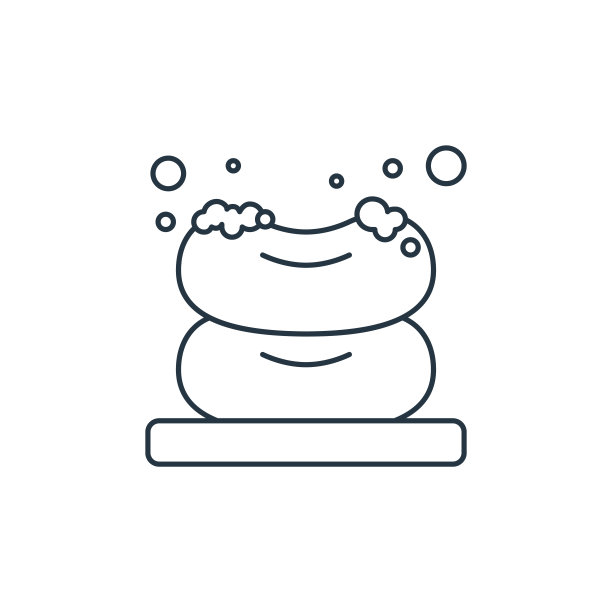 soap矢量图标。soap可编辑的中风。香皂线性符号，用于网络和移动应用程序，标志，印刷媒体。细线说明。矢量孤立轮廓绘制。图片下载
