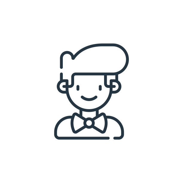 新郎矢量图标。新郎可编辑的中风。为web和移动应用程序，标志，印刷媒体使用新郎线性符号。细线说明。矢量孤立轮廓绘制。图片下载