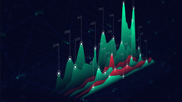 技术背景抽象连接点，未来的信息图形数据图形，监控屏幕的透视图片下载