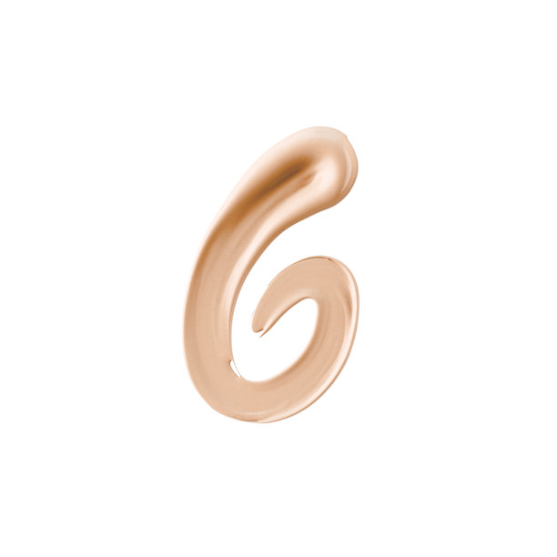 数字6。化妆品涂片号六孤立白底。三维渲染图片下载